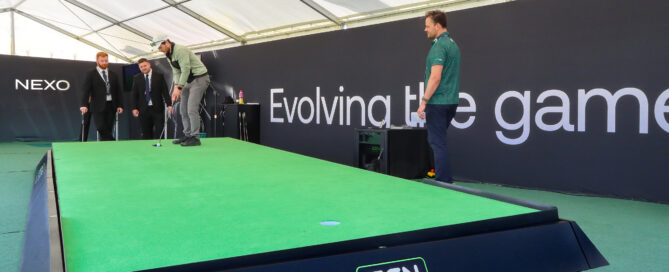 Zen brand activation at NEXO Championship 2025 on DP World Tour.