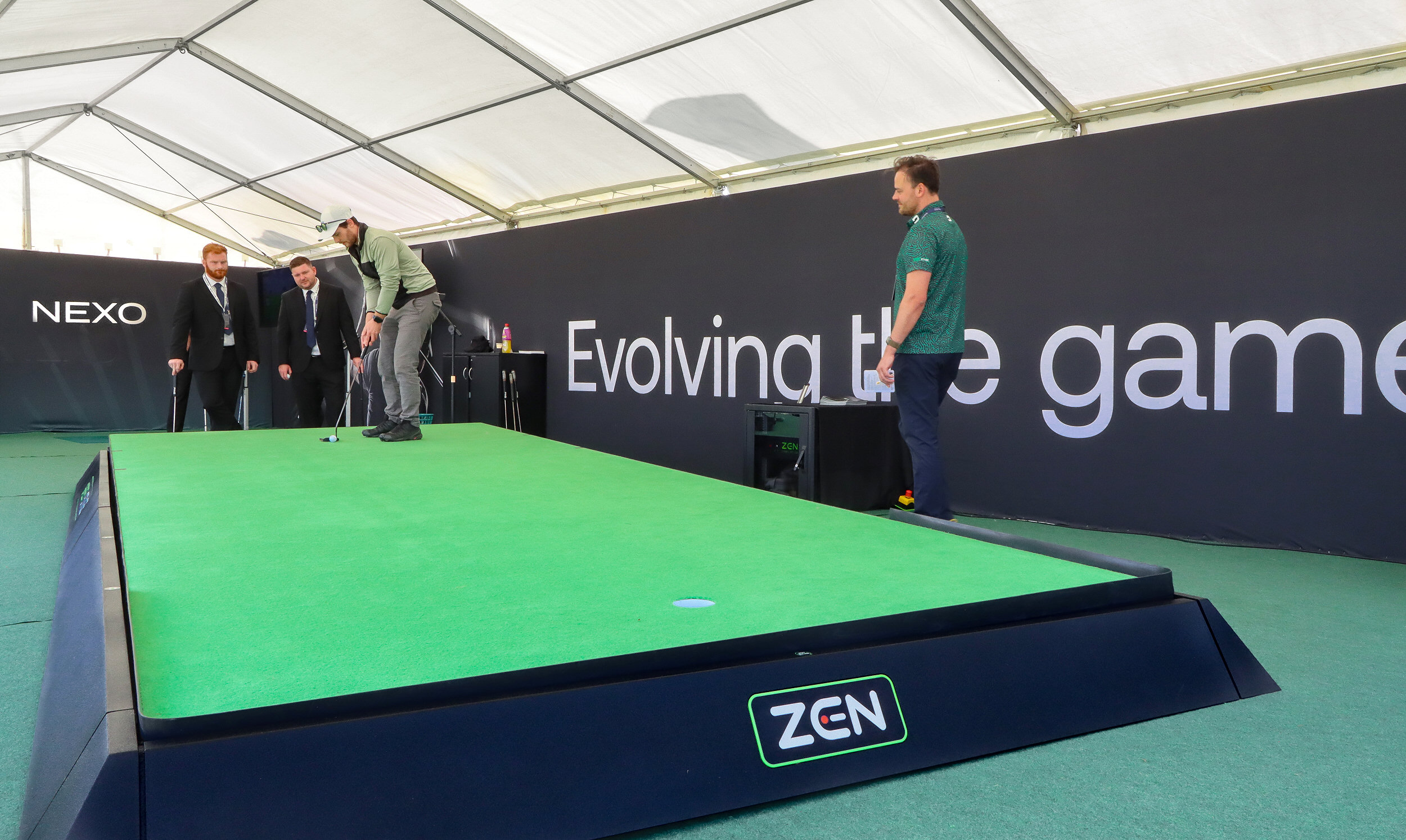 zen_nexo2025_01 Zen brand activation at NEXO Championship 2025 on DP World Tour.