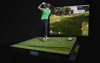 Zen Swing Stage and the Trackman solution - recreating on-screen gradients via automatic floor movement in a launch monitor / simulator.