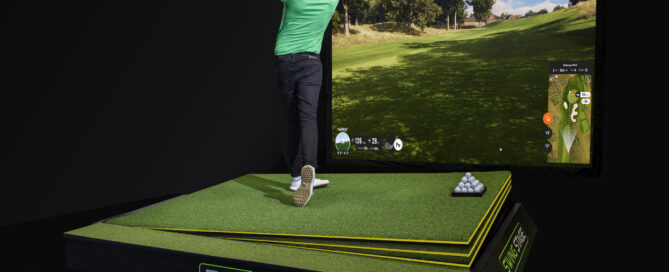 Zen Swing Stage and the Trackman solution - recreating on-screen gradients via automatic floor movement in a launch monitor / simulator.